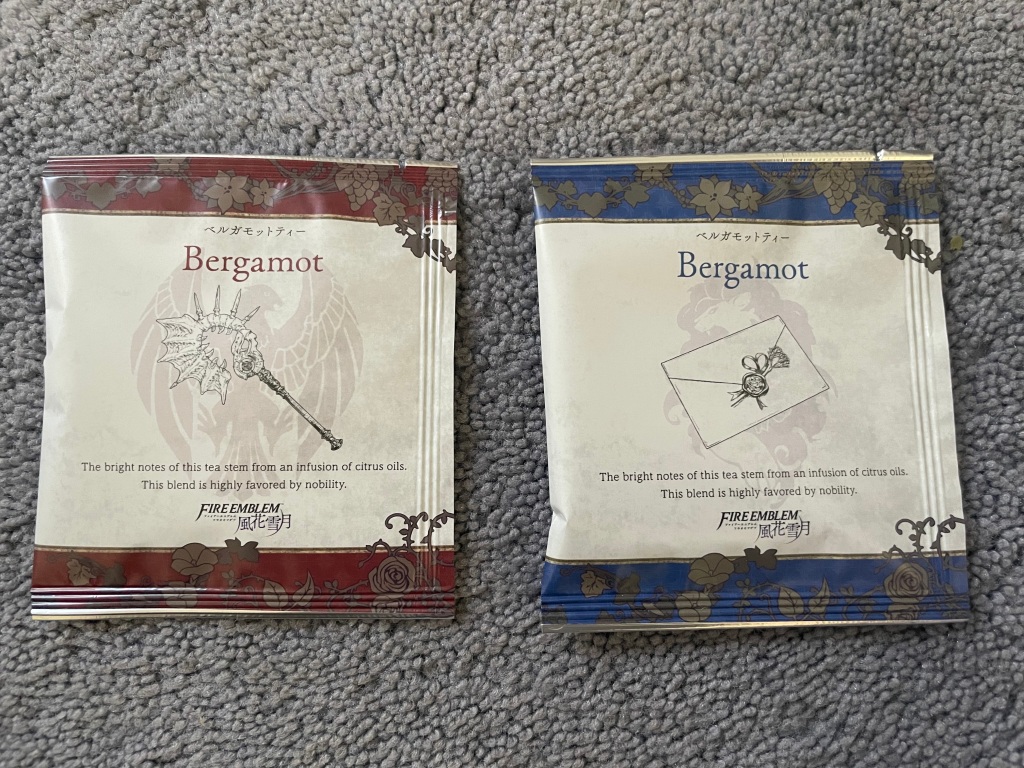 A photograph of the bergamot tea bags