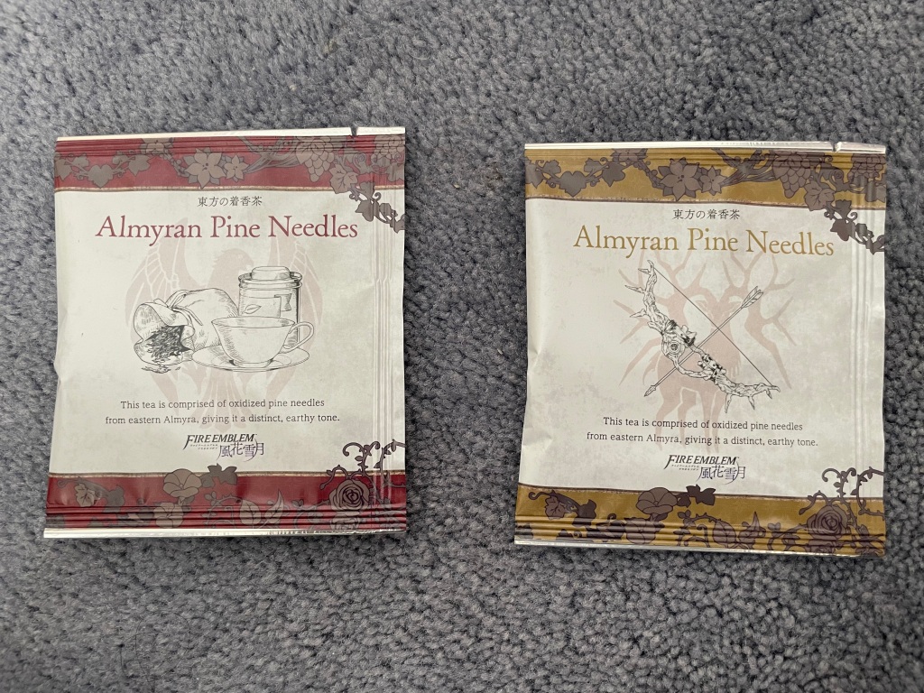 A photograph of the almyran pine needles tea bags